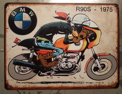 Plaque métal vintage JBT BMW
