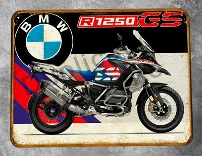 Plaque métal vintage BMW R 1250 GS
