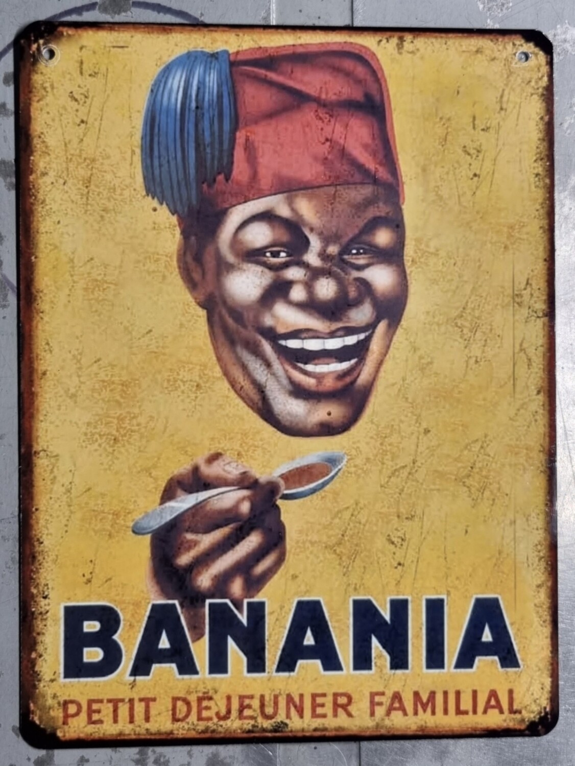 Plaque métal vintage Banania