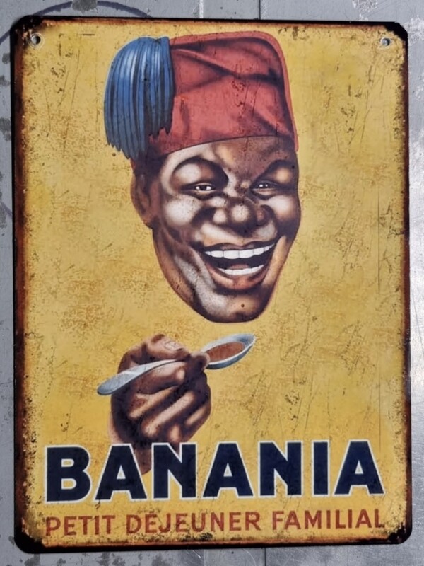 Plaque métal vintage Banania