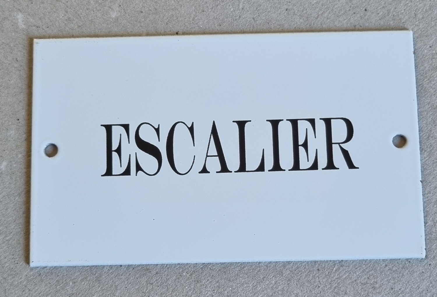 Plaque émail Escalier