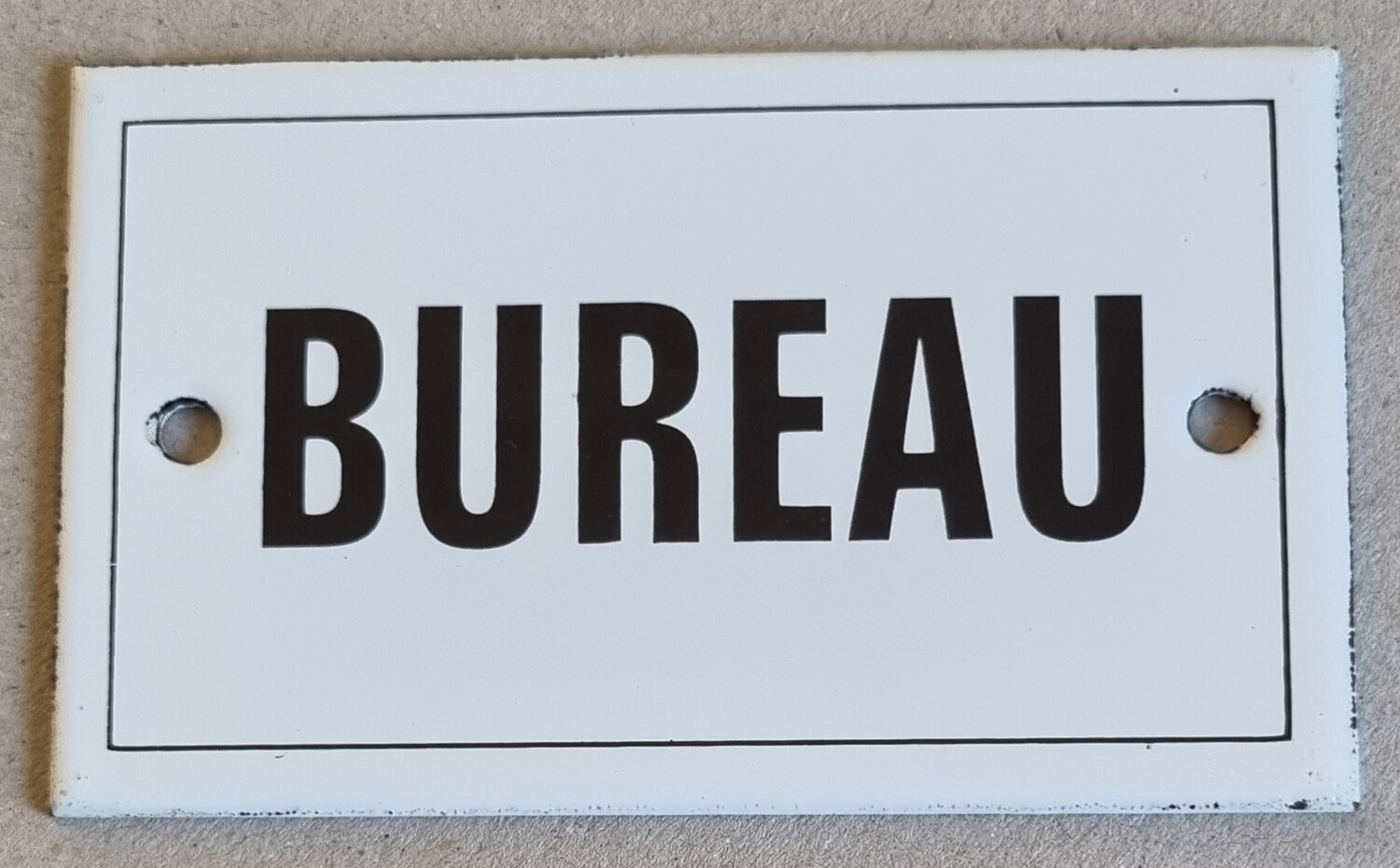 Plaque émail Bureau
