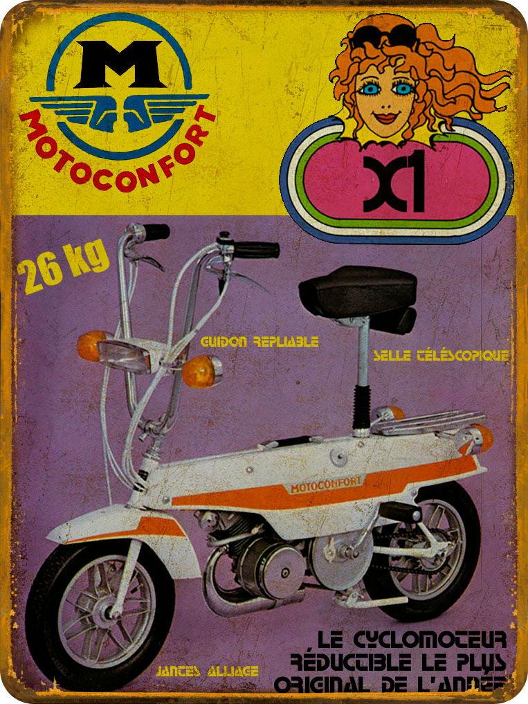 Plaque métal Motoconfort X1