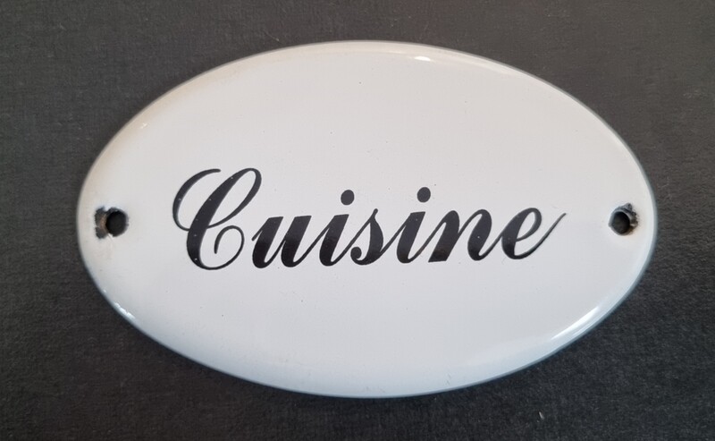 Plaque émail Cuisine