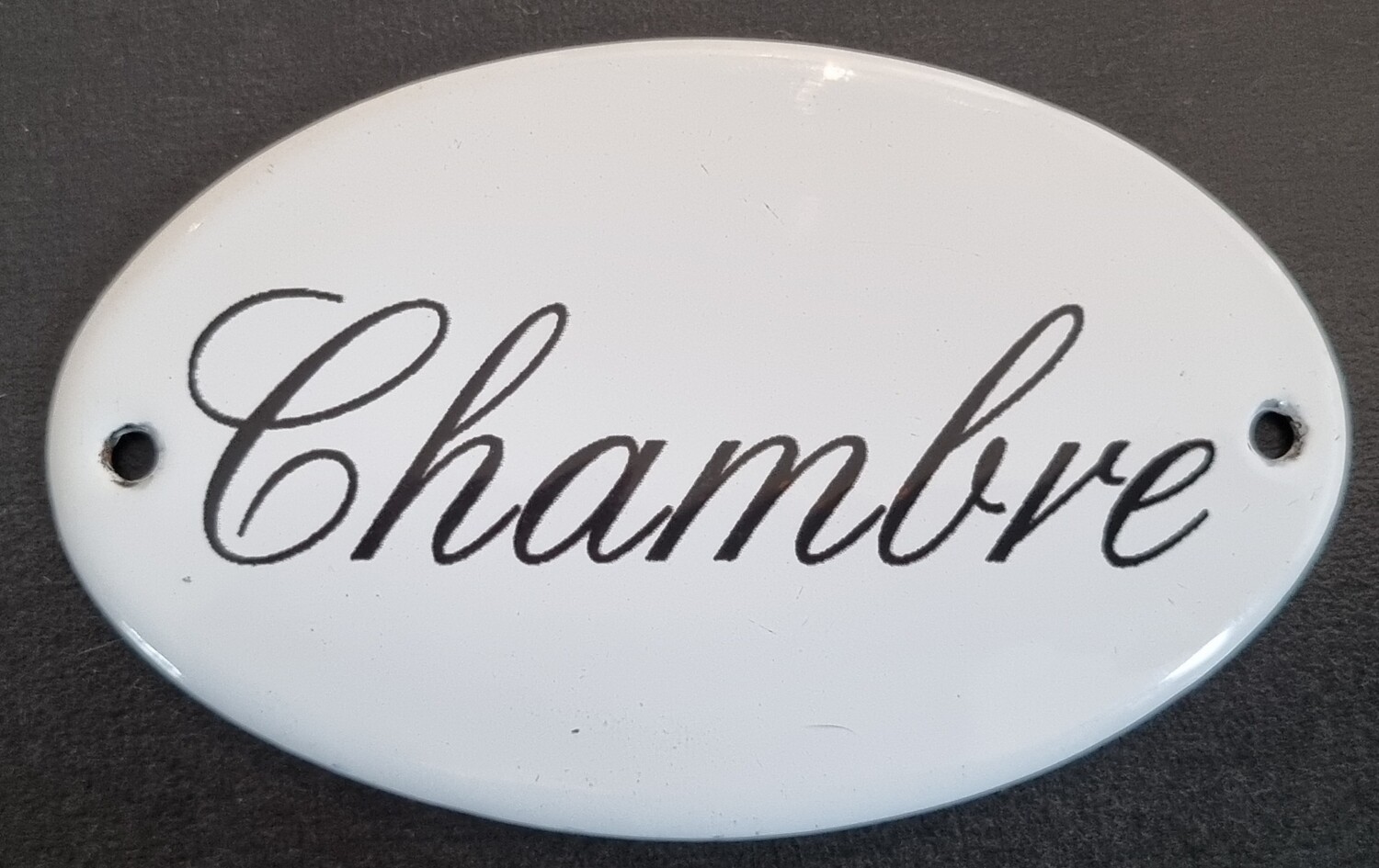 Plaque émail Chambre