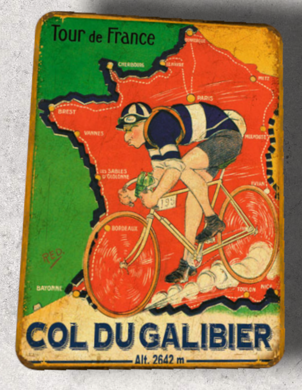 Plaque métal vintage Tour de France 1925