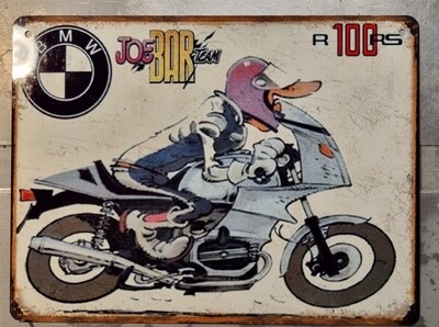 Plaque métal vintage JBT BMW 100 RS