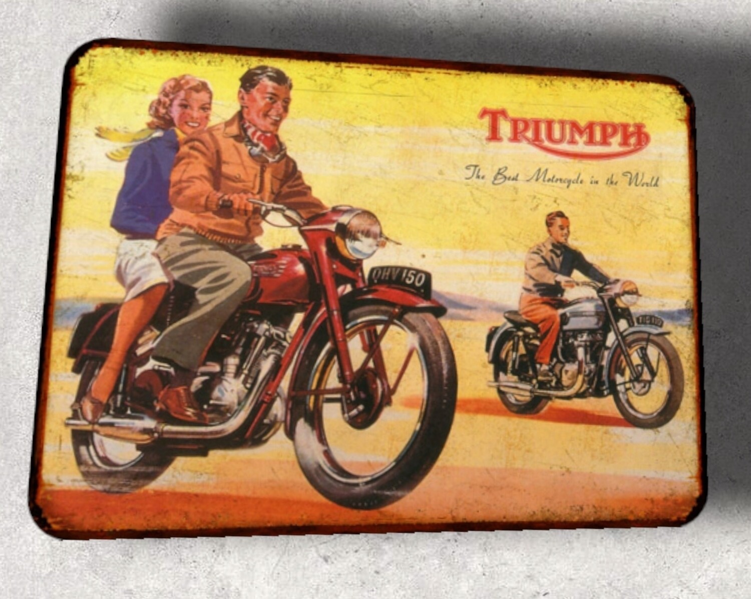 Plaque métal vintage Triumph