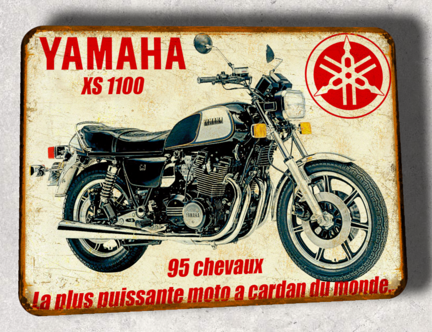 Plaque métal vintage Yamaha 1100 XS