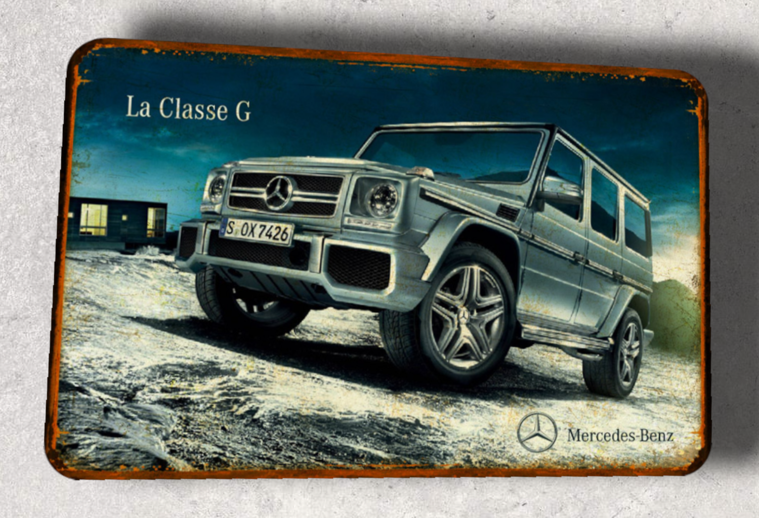 Plaque métal vintage Mercedes classe G