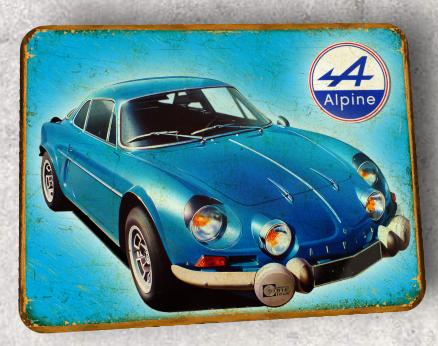 Plaque métal vintage Alpine A110