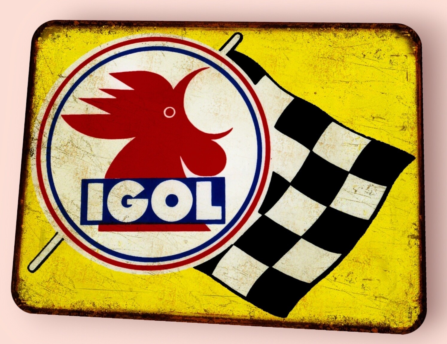 Plaque métal vintage Igol