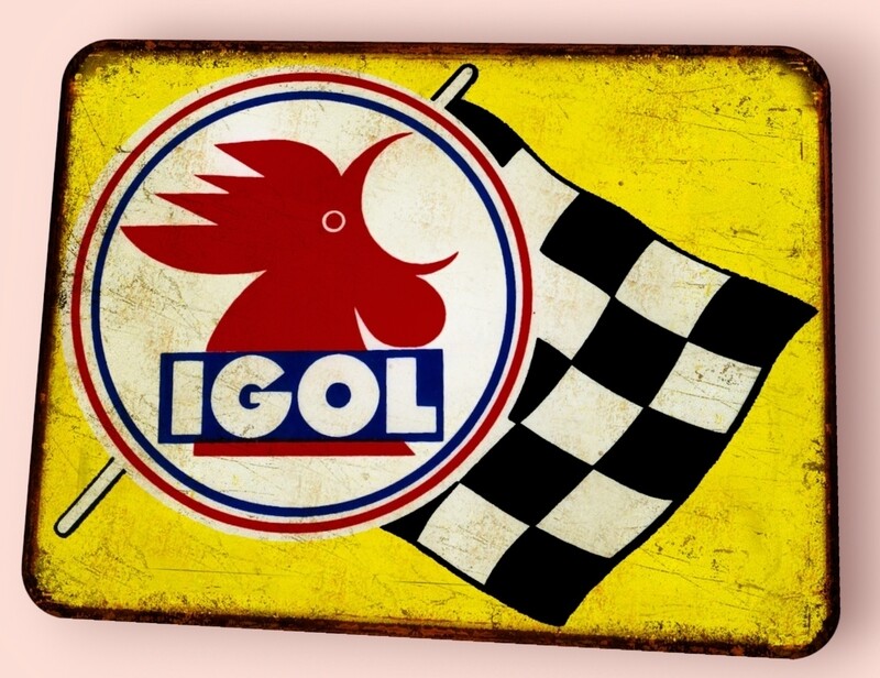 Plaque métal vintage Igol