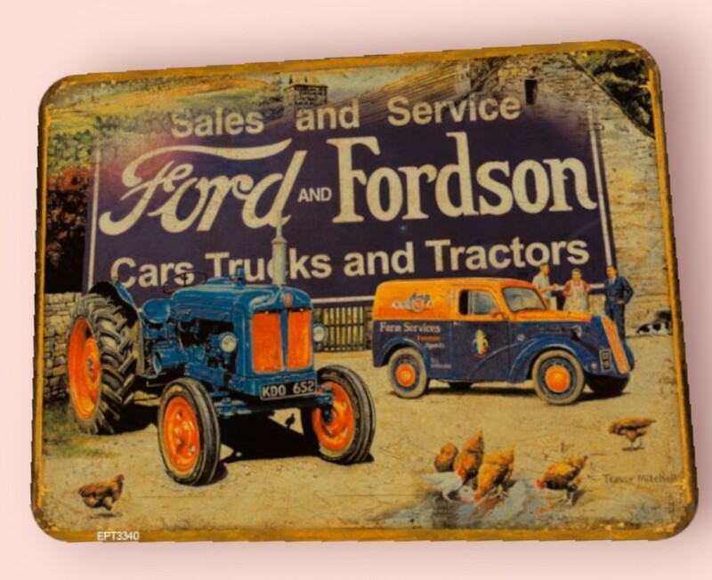 Plaque métal vintage Fordson
