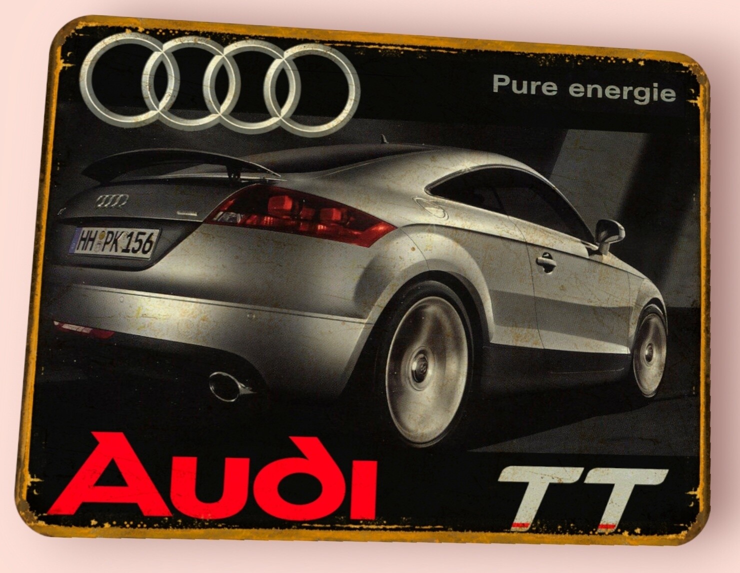 Plaque métal vintage Audi TT