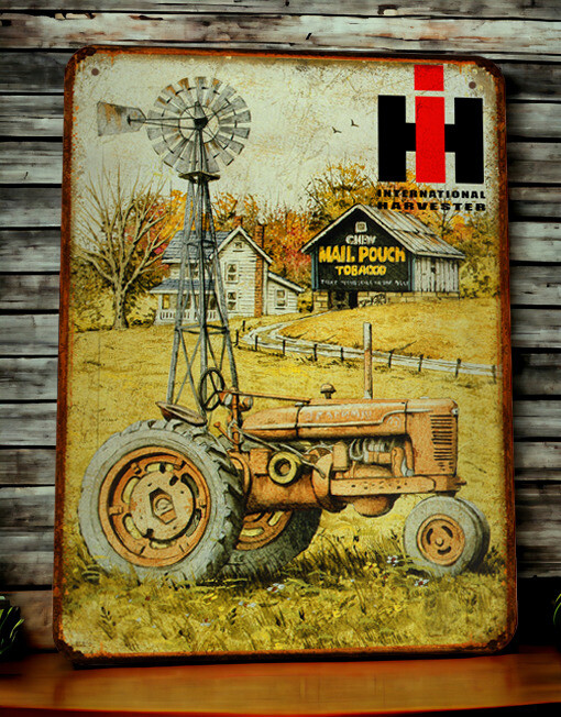 Plaque métal vintage Farmall Mail Pouch