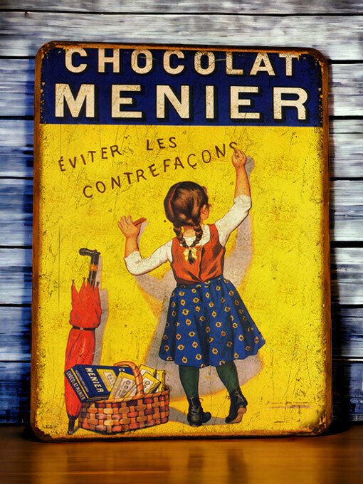 Plaque métal vintage Menier Chocolat