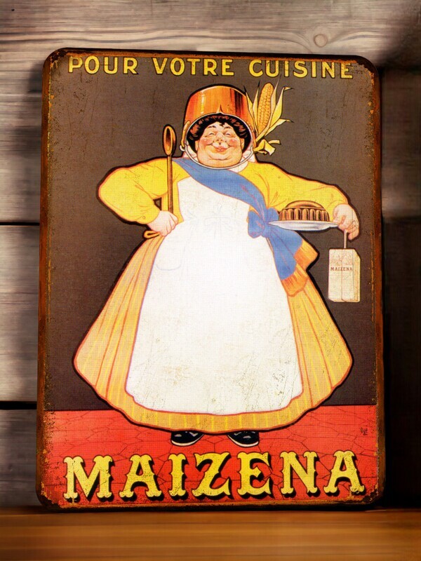 Plaque métal vintage Maizena