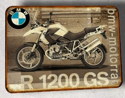 Plaque métal vintage BMW R 1200 GS