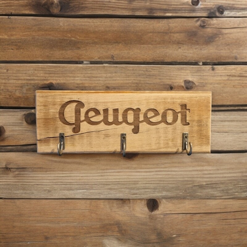 Accroche clefs bois Peugeot