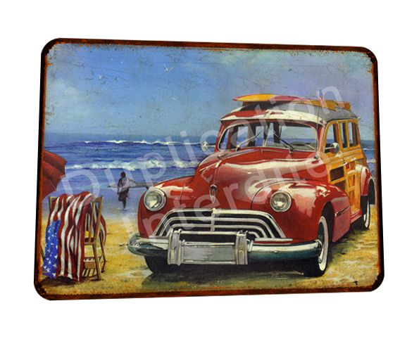 Plaque métal vintage Woody&#39;s