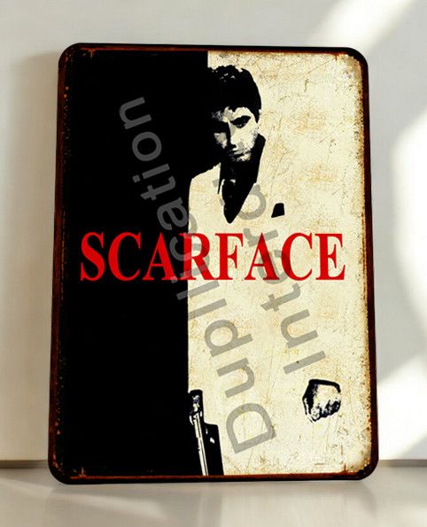 Plaque métal vintage Scarface