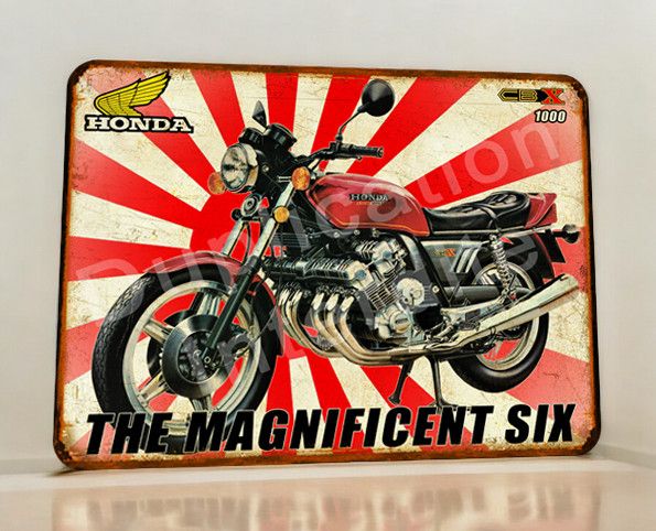 Plaque métal vintage Honda 1000 CBX