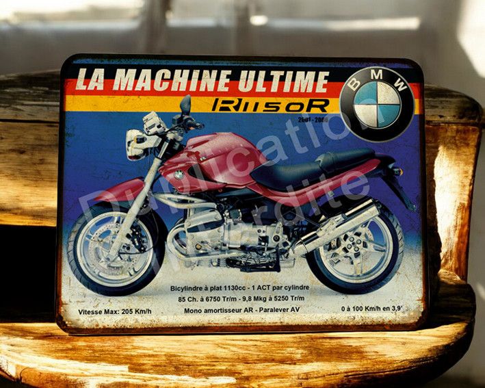 Plaque métal vintage BMW R 1150 R