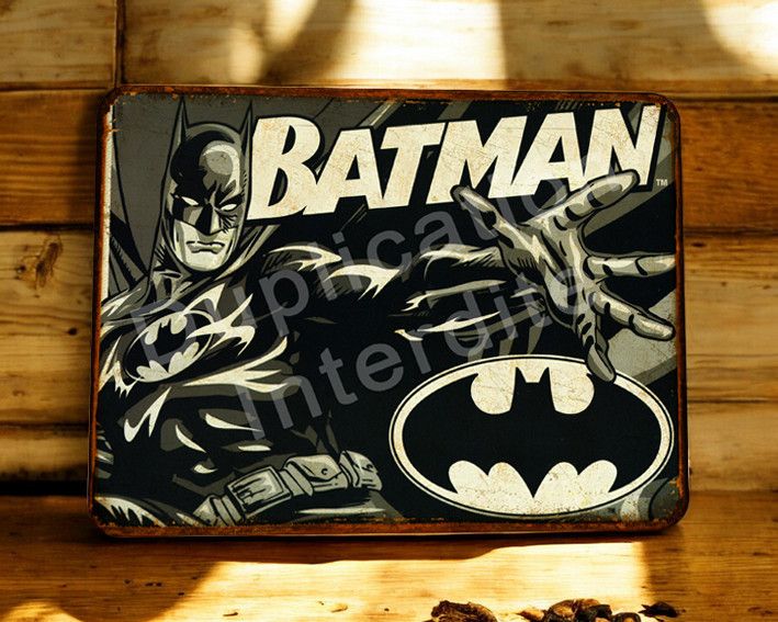 Plaque métal vintage Batman