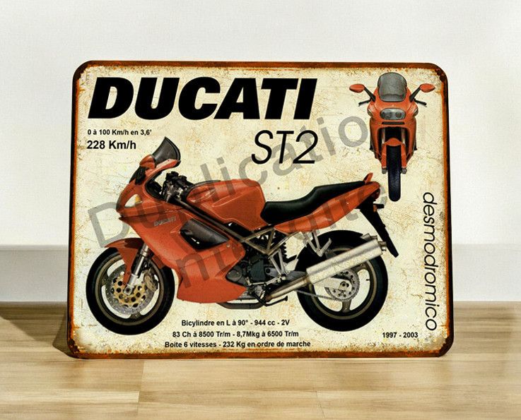 Plaque métal vintage Ducati 944 ST2