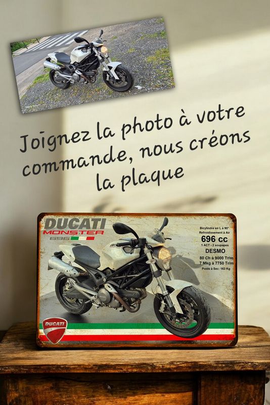 Plaque métal perso avec décourage