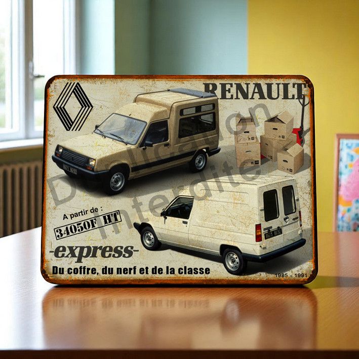 Plaque métal vintage Renault Express