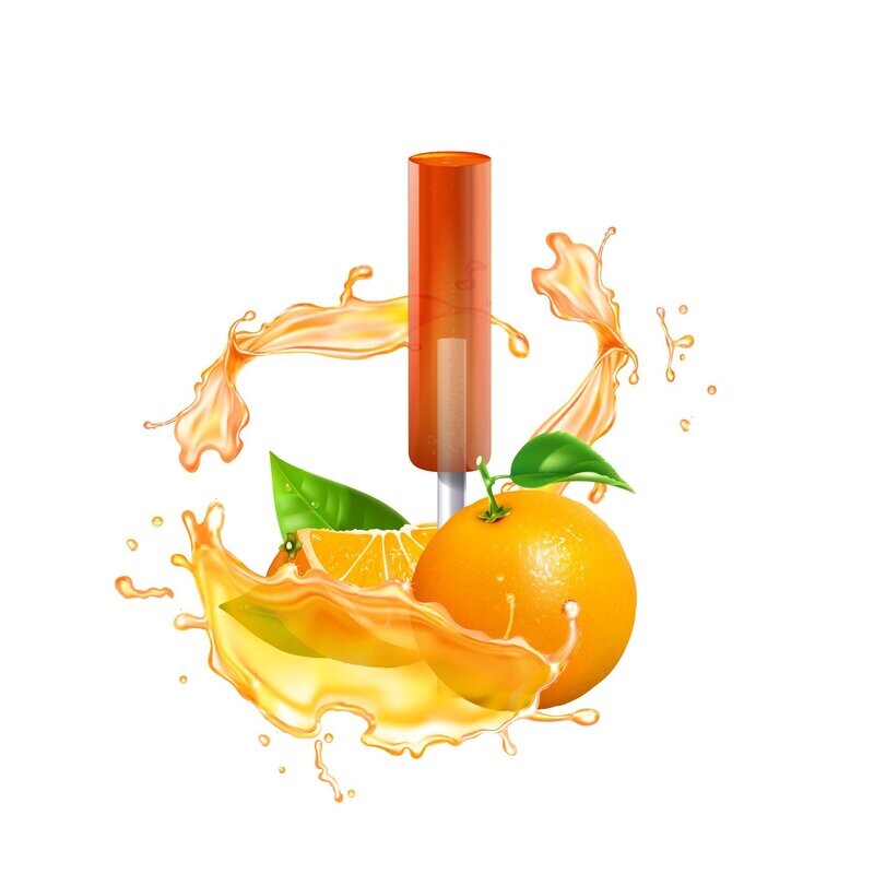 Orange lollipops