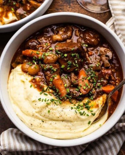Beef Bourguignon (French Dish)