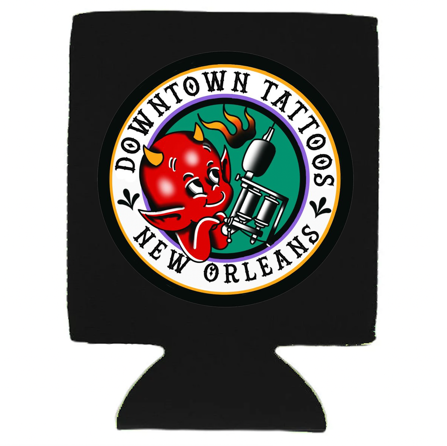 Hot Stuff Black Koozie
