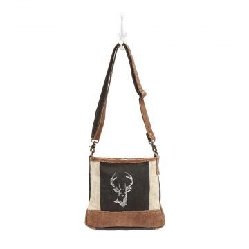 Reindeer Print Small Crossbody Bag