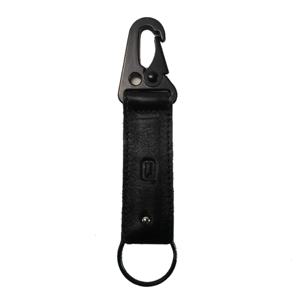 Llavero de cuero con argolla