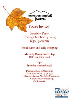 2025 Mountain Makins Preview Party