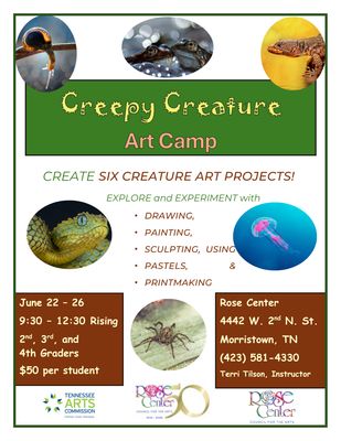 Creepy Creature Art Camp