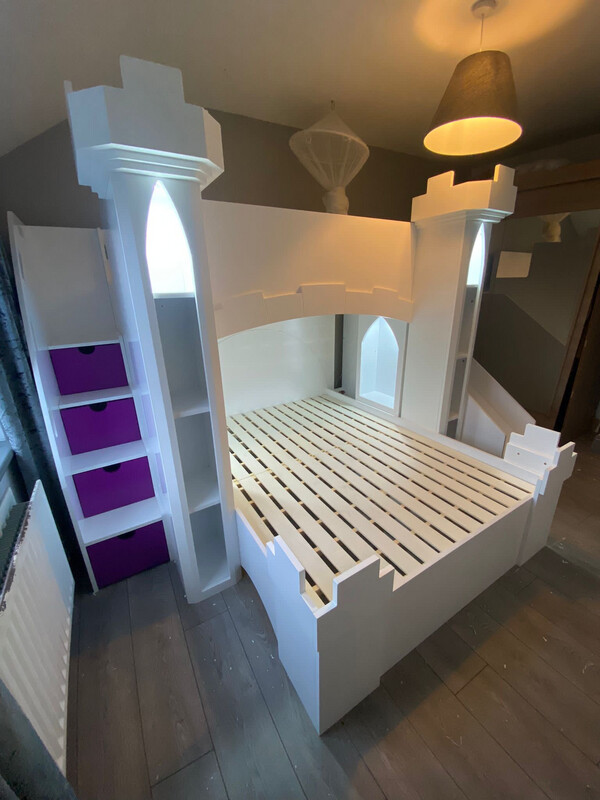 Castle Bunk Bed with Stairs