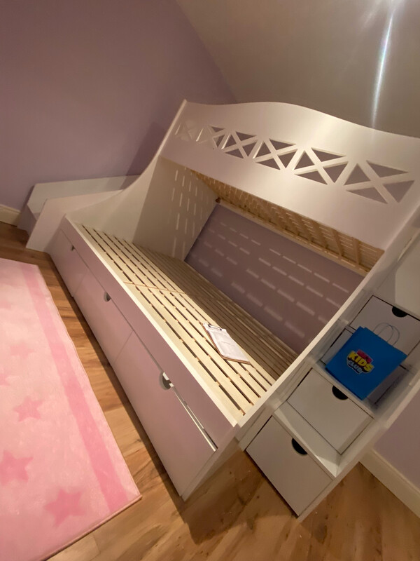 Double And Single Bunk Bed With Slide 