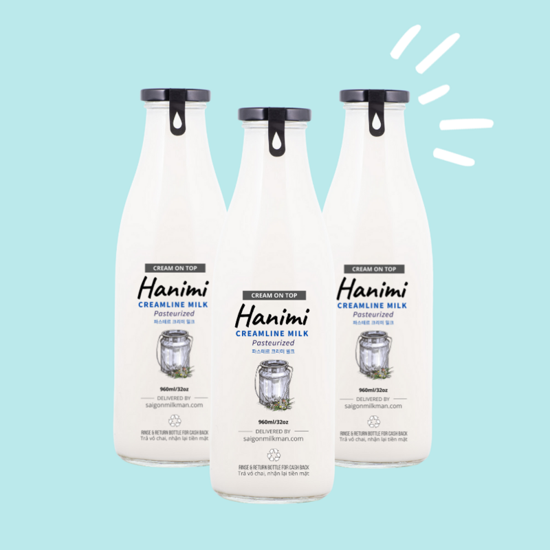 3 Creamline Milk 980ml
