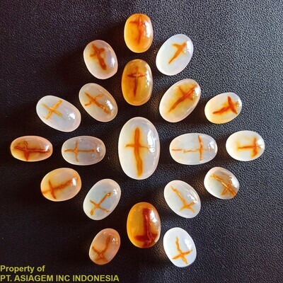 Picture Agate Cross