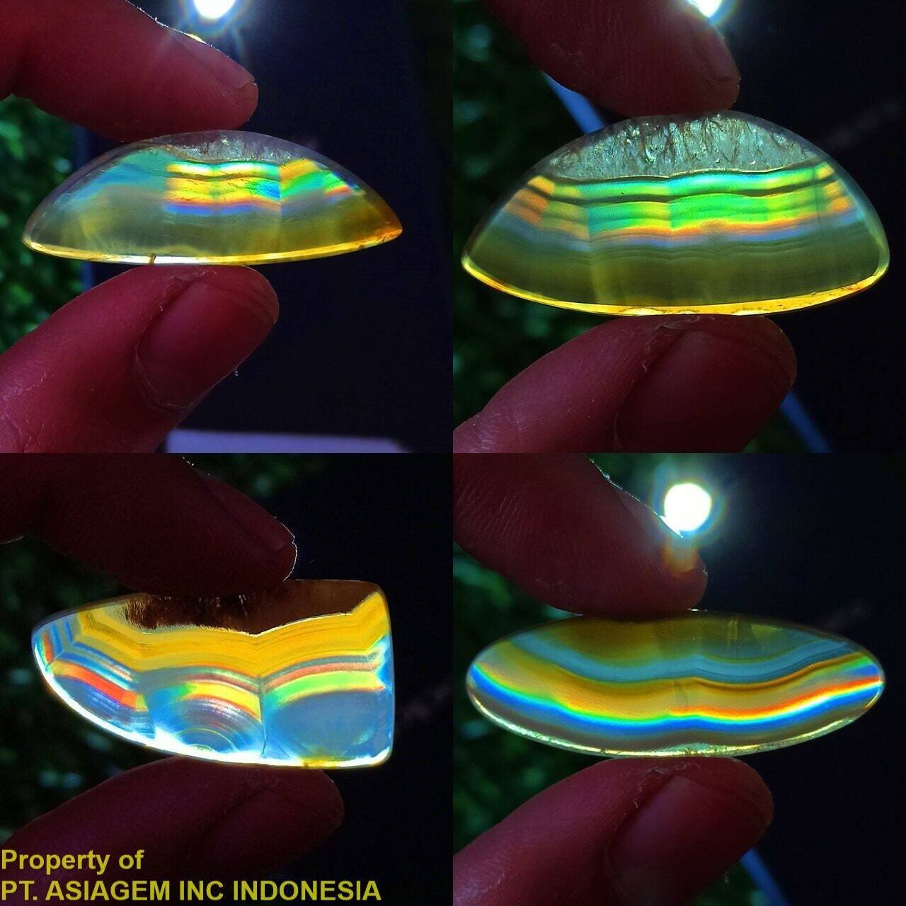 Wholesale 8 pcs ABWIRIS00023 (142ct) Rainbow IRIS AGATE ~Multi-Color Fire~ 1-of-a-kind ~100% Natural Lot