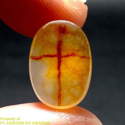 Picture Agate Cross