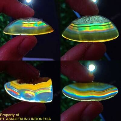 Wholesale 8 pcs ABWIRIS00023 (142ct) Rainbow IRIS AGATE ~Multi-Color Fire~ 1-of-a-kind ~100% Natural Lot