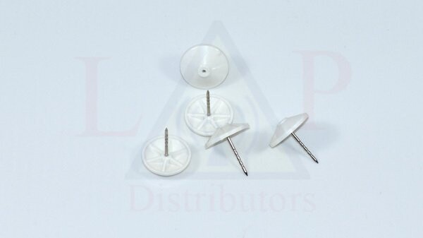 Pin, Alligator White Plastic Head (NIB)