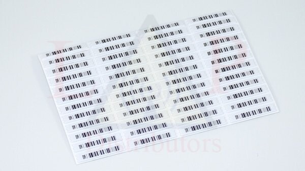 Label, 58 kHz/AM DR Sensor Barcode (NIB)