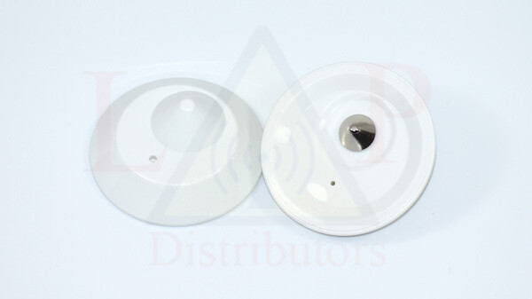 Tag, 8.2 MHz/RF Large White Round 63mm (500/Bx) (NIB)