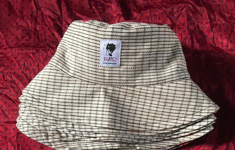 Skatsz! (Ade)Doyin - Plaid Tan Satin Lined Bucket Hat